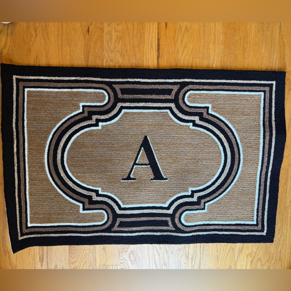 Frontgate Monogram Rug  'A' - NWT - Picture 2 of 15